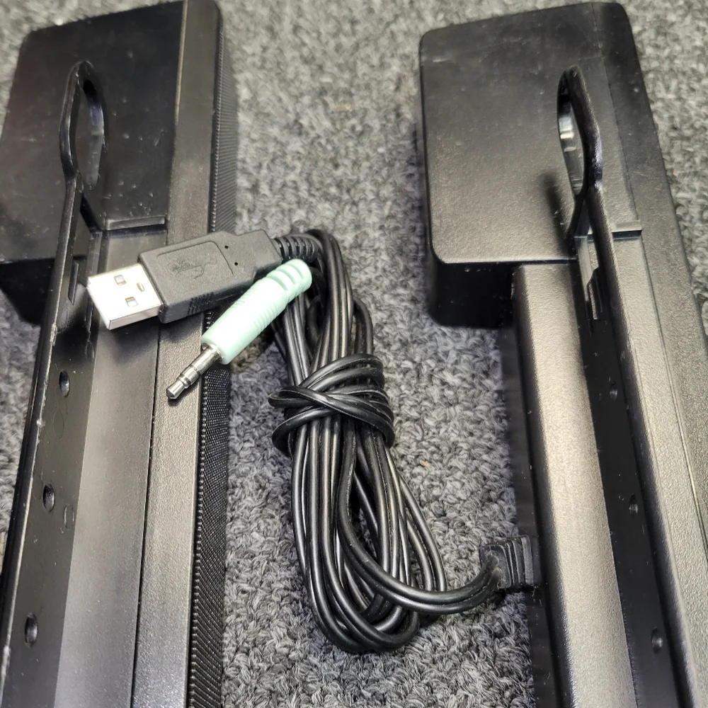 6x HP LCD Speaker Bar Soundbar | MODEL: OP-090003 | Power & Audio TESTED | USED